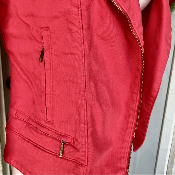 Tommy Hilfiger Red Denim Jacket RARE, Vintage - Picture 3 of 9